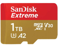 Sandisk 1TB microSDXC Extreme 190MB/s A2 C10 V30 UHS-I U3 - 1058581 - zdjęcie 1